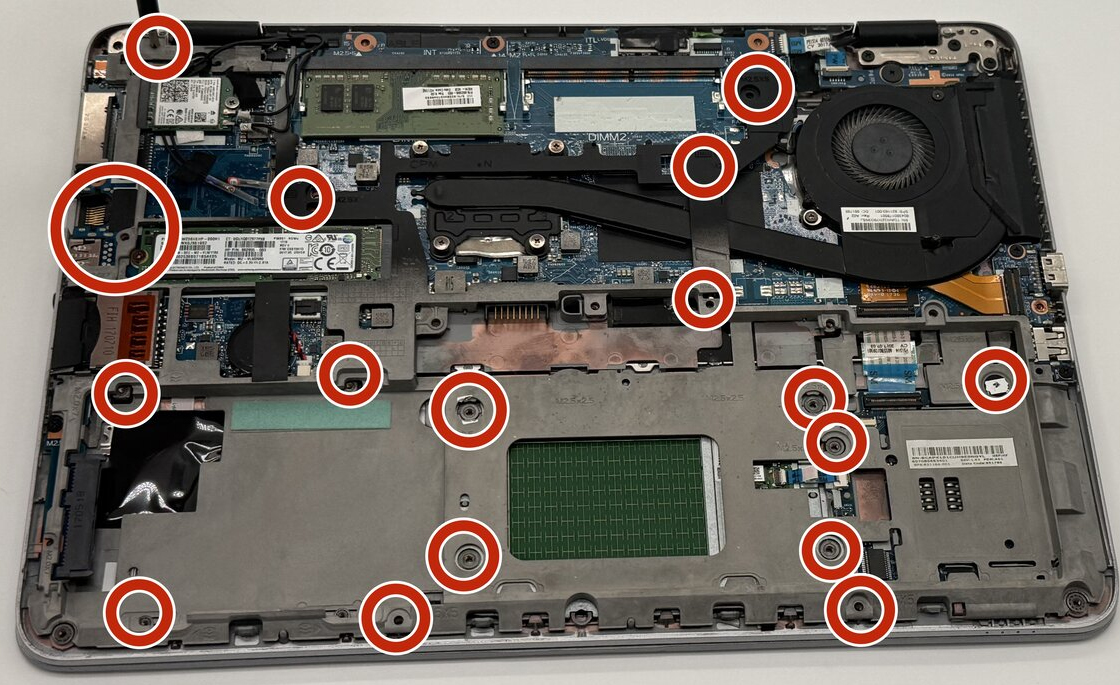 How to replace and fix HP EliteBook 745 G3, 840 G3, 745 G4, 840 G4, 848 G3, Zbook 14U G4, silver frame backlit trackpoint US keyboard (HP EliteBook 840 G4)